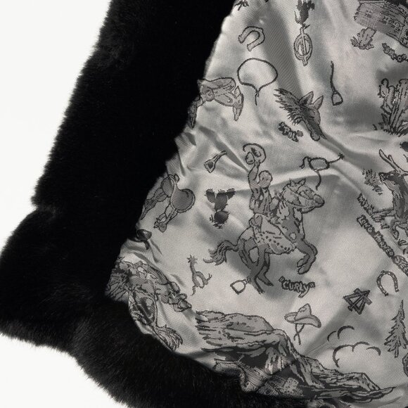 Shrimps Dexter Black Faux Fur Crystal-Embellished Jacket - Picture 9 of 13